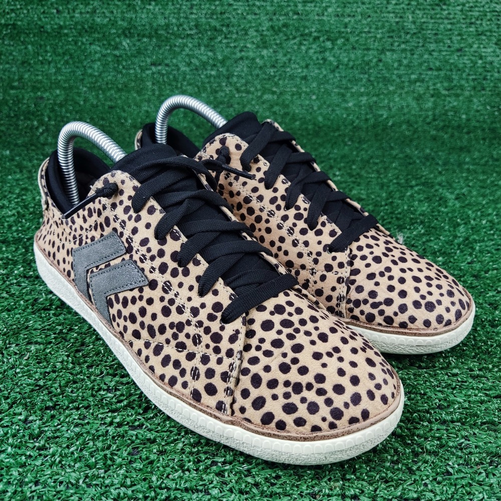 Dr Scholls Sneakers Women 8 Brown Sweet Kicks Leopard Print Animal Low Top Shoes